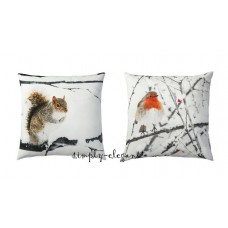 IKEA Cushion Cover Animal Print Winter Snow Trees Nature Pillow cover 20 x 20"    172417769070
